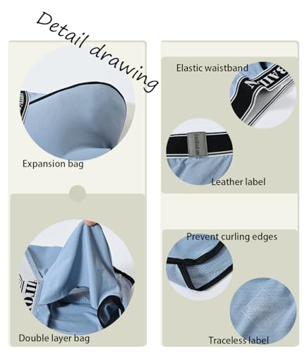 Men's Ball Pouch Bulge Enhancing Boxer Briefs Mesh Breathable Underwear3