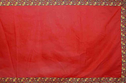 Manish Women's Chanderi Plain Lace Work Saree With Unstitched Blouse