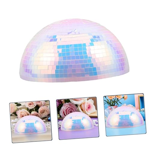 Bola espejada semiesférica VALICLUD para discoteca y decoración moderna de escenario, material de espuma y plástico con instalación fácil y uso repetido, centro de mesa reflectante para fiestas y festividades miniatura 7