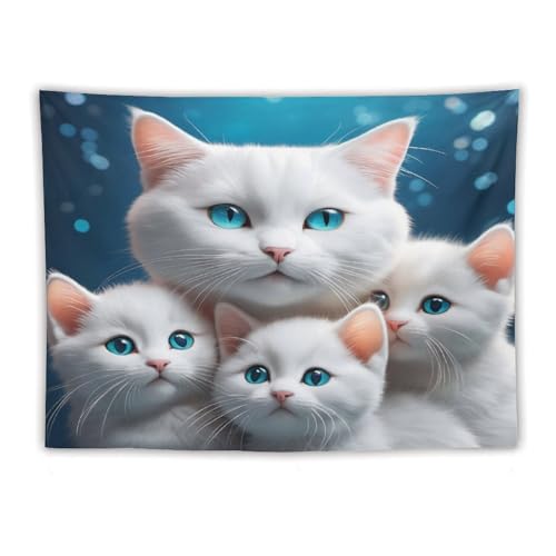 Tenture murale chat mignon impression 3D pour transformer votre dortoir - 3