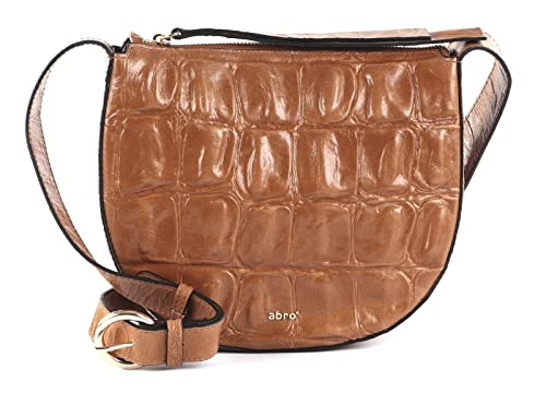 Abro Leather Primitivo Lulu Crossbody Bag Small Cuoio