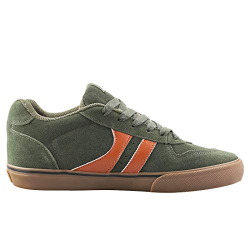Image of Globe Men's Encore-2 Skateboarding Shoes, Green (Forest Green /Tobacco 19992), 7.5 UK (41 EU)