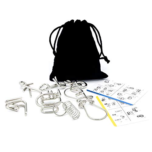YGZN Metal Wire Puzzle Set di 16, Rompicapo in