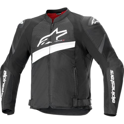 Alpinestars T-GP Plus R V4 Airflow Men's Street Motorcycle Jackets - Black/White/Large
