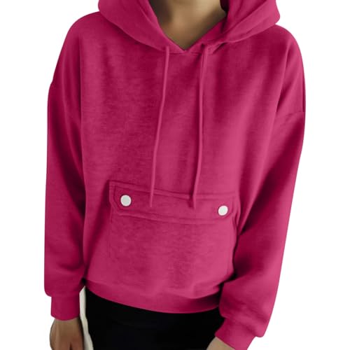 Oversized Hoodies for Women Drawstring Fleece Y2k Pullover Sweatshirt 2025 Teen Girls Fall Winter Loose Pullover Tops3