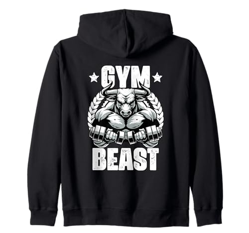 Gym Beast Bull Haltérophilie Citation Gym Fitness Sweat à Capuche