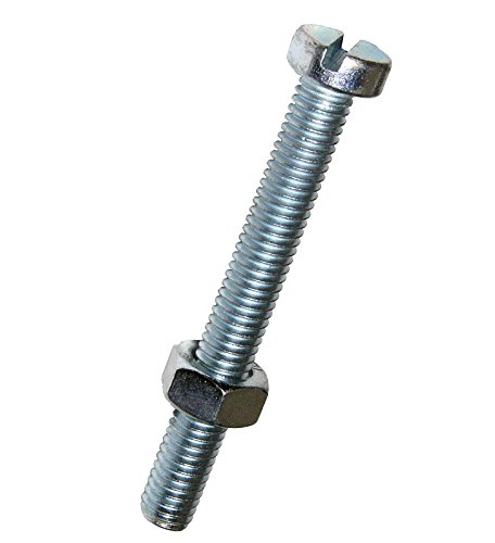 Dresselhaus vis à tête fendue et écrou cylindrique galvanisé 5 m x 20 mm-lot de 25
