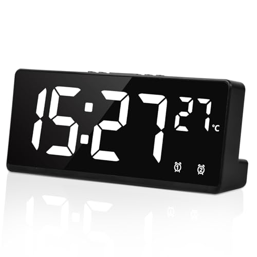 La mejor selección de Reloj Tumblr los 5 más buscados. 46 Dokpav Reloj Digital LED con Brillo Ajustable, Formato 12/24H, Doble Alarma, Fecha y Temperatura, Despertador con Función Snooze, Reloj de Cabecera Moderno para Dormitorio,...