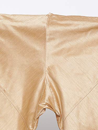 Image of VASTRAMAY VM Mens Silk Blend Kurta Pyjama Set - Classic Ethnic Attire for Timeless Style and Cultural Celebrations | Soft Comfortable Solid Full Sleeves Kurta and Churidar Pyjama Set