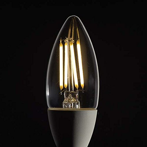 LED電球　40W 20コ　LDC6L-E17/D W6 LEDフィラメントタイプシャンデリア球 E17 40形相当 電球色