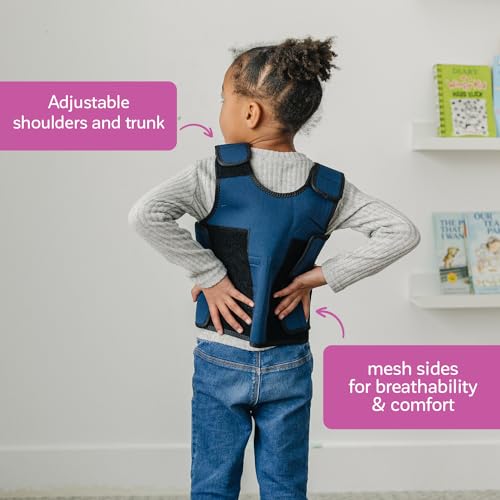 Fun and Function - Red Weighted Compression Vest for Kids & Adults - Calming Sensory Compression Vest - Weighted for Sensory Needs - Toddlers, Kids, Teens & Adults Sizing - Thumbnail 4
