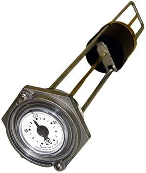 Rochester Gauges 8680 Series Flat Dial Vertical Fuel or Oil Level Gauge 9.5"