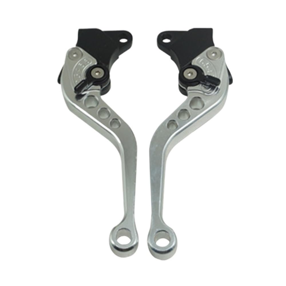 Pliqvbn Silver Clutch Brake Shafts Motorcycle Brake Handle Cnc Clutch Drum Lever Motorbike Modification Adjustable Handlebar Set For Cg125