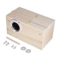 Fishawk Birdhouses, Wooden Bird Nesting Box, Budgie Breeding Boxes, Bird Breeding House with Stand Bird Aviary Cage Box, Window Bird Box for Budgerigars, Psittacula Agapornis, Cockatiel Parrots