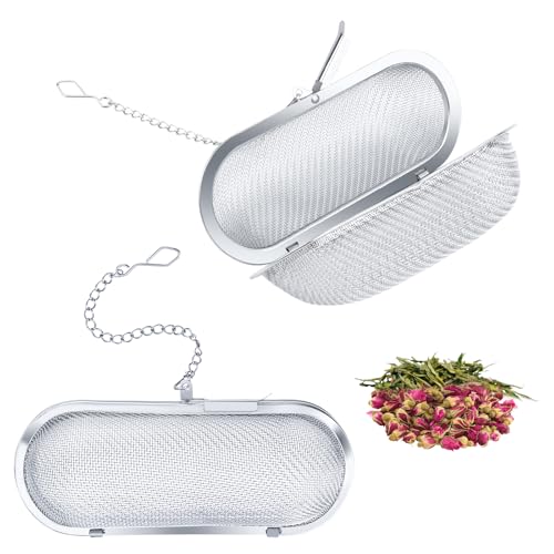 LOBVABA Rectángulo Colador de especias, colador de té, colador de especias para cocinar, bola de especias, bolsa de especias, bolsa para especias para cocinar, saquitos de especias para cocinar,