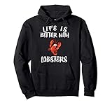 Photo Gallery life is better with lobsters felpa con cappuccio Photo Gallery life is better with lobsters felpa con cappuccio