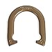 Champion Sports Tournament Horseshoe Set: Classic Outdoor Lawn Game includes Two Chrome & Two Brass Plated Professional Horseshoes with Solid Steel Stakes & Carrying Case