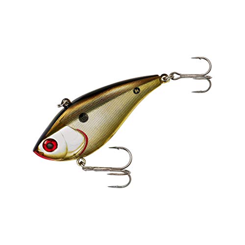 BOOYAH One Knocker Bass Fishing Crankbait Lure, Gold Shiner, 1/2 oz