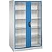 Produktbild C+P Werkzeugschrank Fenstertür 1950x1200x600mm lichtgrau/blau