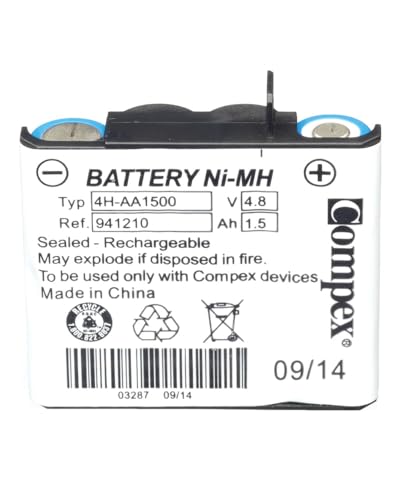 Compex Batterie Batterie 4 CELLULES Blanc