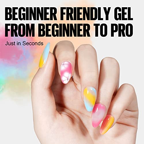 TOMICCA Clear Blooming Gel Polish, Soak Off UV LED...