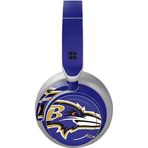 Skinit Decal Audio Skin Compatible with Surface Headphones - Officially Licensed NFL Baltimore Ravens Large Logo Design