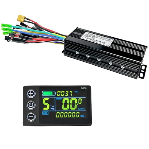 24V 36V 48V Ebike Controller Kit 750W 1000W Brushless Motor Controller 30A Electric Bike Controller with Ebike LCD Display Sine Wave 3 Mode Electric Scooter Controller Ebike motor controller Brushless