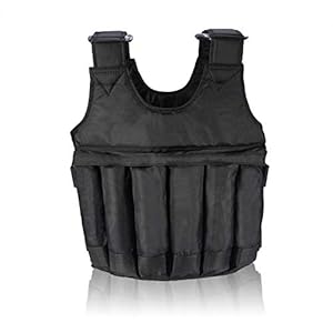 Alomejor Sport Weighted Vest Workout Equipment 20kg Adjustable Weight Body Weight Vest with 16 Bags