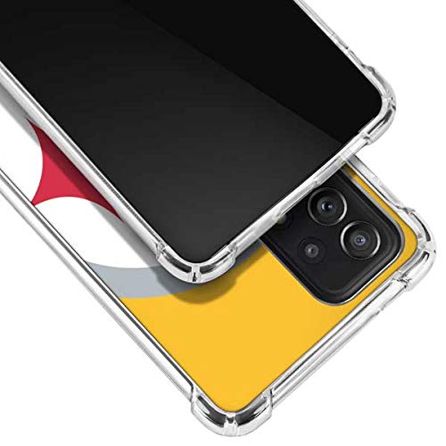 Skinit Clear Phone Case Compatible with Galaxy A52 5G - Officially Licensed NFL Pittsburgh Steelers Large Logo Design