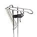 LeaningTech RHA-01 Stainless Fishing Rod Holder Rack, with Automatic Tip-Up Hook Setter, Double Spring, Adjustable Folding Holder, Silver