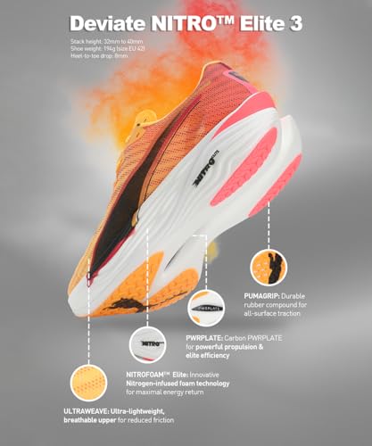 Image of Puma Mens Deviate Nitro Elite 3 Running Shoe