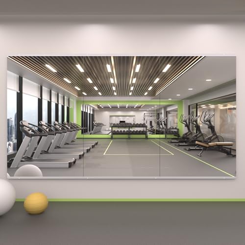 Image of LOAAO Gym Mirror 48 inchx30 inch, 3 PCS