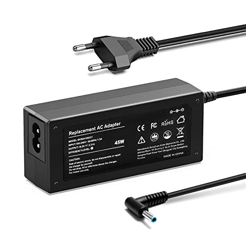 Cargador portátil de 45W para HP Pavilion 11 13 15 X360 HP Stream 11 13 14 Elitebook 840 830 850 Probook 430 440 450 455 470 Spectre X360 Envy 741727-001 PC Ordenador Portatil 4.5mm * 3.0mm Cover