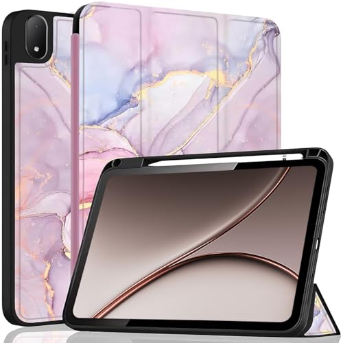 Image of ProElite Cover for OnePlus Pad 4 13.2 inch 2026 case Cover, Soft Flexible Flip Case Cover for OnePlus Pad 4 13.2 inch 2026 with Pen Holder [Recoil Series] - Marble Pink