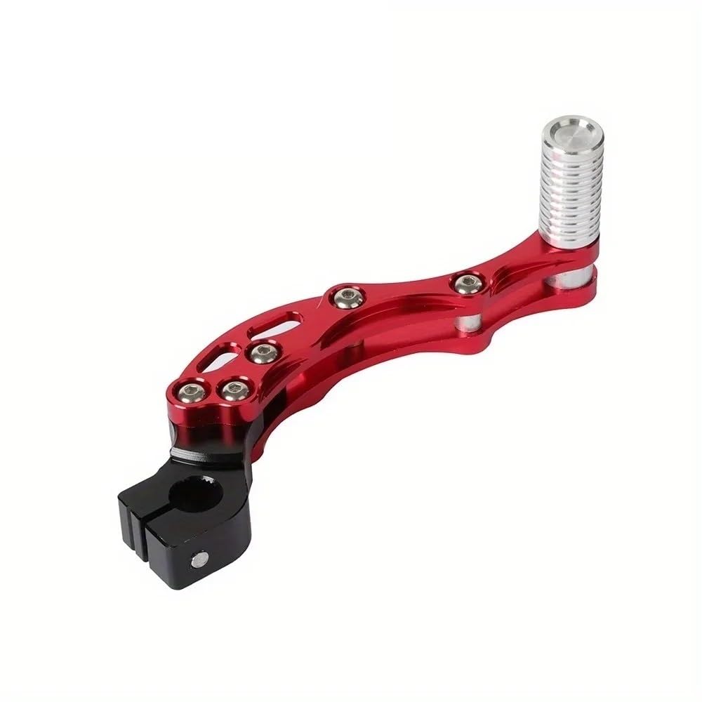Xvedfh Red Gear Shifter Pedal Motorcycle Cnc Kick Start Starter Lever For 49Cc 50Cc 100Cc 125Cc 139Qmb For Jog50 90 100 For Tact For Dio50 Rsz Zy10