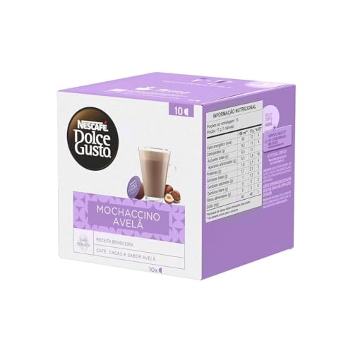 Dolce Gusto Mochaccino Em Cápsula Avelã Nescafé Caixa 170G 10 Unidades