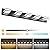 BrkNit Modern LED 5 Light Bathroom Vanity Lights Over Mirror, 40W Dimmable 3CCT Acrylic Black Bathroom Wall Lighting Fixtures with 350° Rotatable Angle, 40 Inch