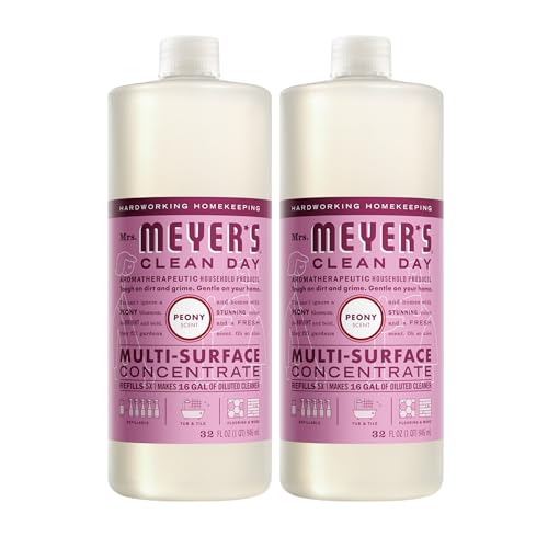 MRS. MEYERS CLEAN DAY Multi-Surface Everyday Concentrate Peony Scent 32 Fl Oz Bottle - 2 Pack