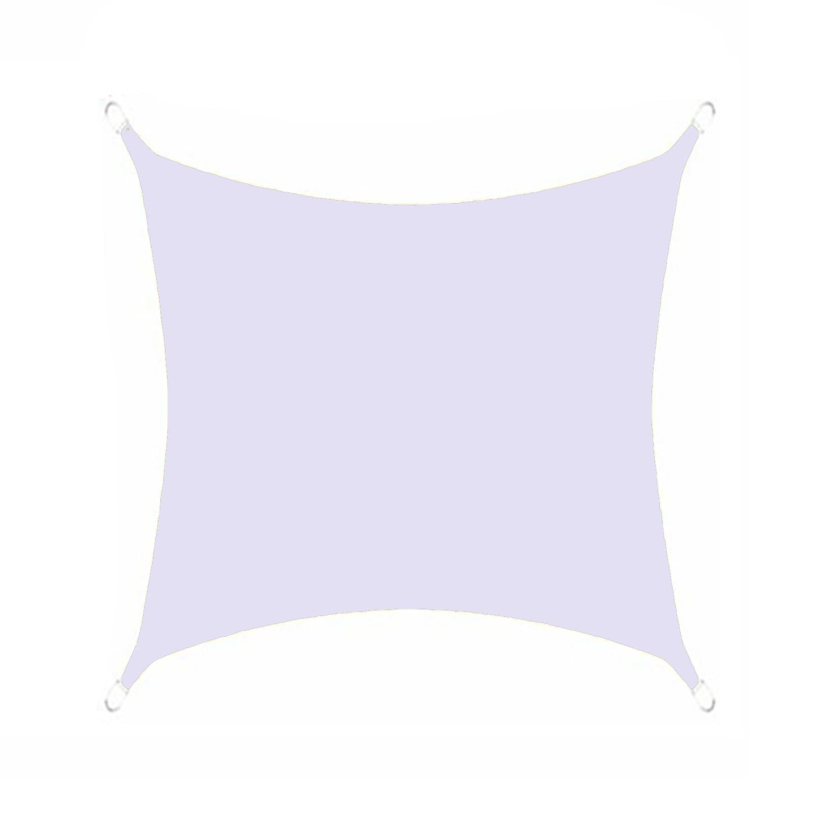 KLGFBDC Outdoor Garden Sun Shade Sail Canopy Cover Rectangle Shading Net Enclosure White 2.5 * 2.5m