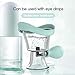 AITIME Eye Wash Cup, Portable Reusable Eye Cups for Eye Wash, Eye Rinse Cup and Contact Lens Case Kit, Silicon Manual Air Pressure Eye Washer Cup Tool(Blue)