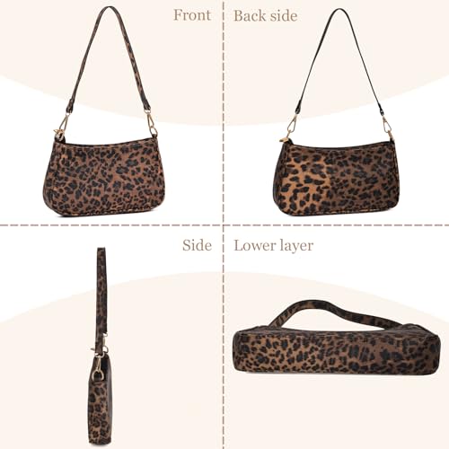 Image of NEBIL Shoulder Bag for Women Small Classic Purses Vegan Leather Clutch Tote HandBags