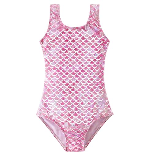 Image of Girls One Piece Swimsuits Mermaid Quick Dry Bathing Suit Beach Bowknot Backless Swimwear Toddler Swimsuit Kids 4-10Y