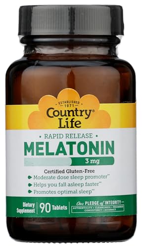 Country Life Melatonin 3 MG, 90 CT