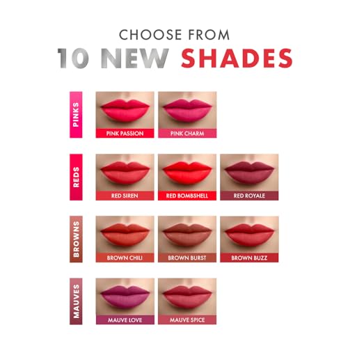 Image of LAKME Cushion Matte lip MauveSpice (Pack of 3)