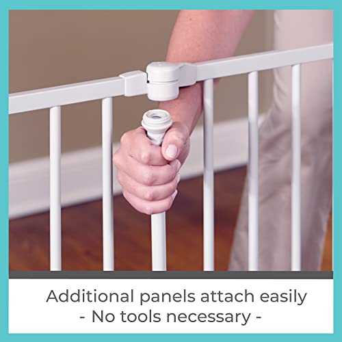 Toddleroo By North States 2 Panel Extension For 3 In 1 Metal Superyard: Adds Up To 48" For An Extra Wide Baby Gate Or Play Yard (48" Width, Taupe) #TOP3