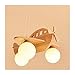 Legno Lampada a sospensione Divertente Bambini Lampadario Creativo Fumetto Aereo Decorazione Lampada da soffitto Regolabile Corda 100cm 3xE27 per Cameretta dei bambini sala dei giochi Ristorante