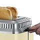 Russell Hobbs Toaster [für 2 Scheiben] Retro Edelstahl Creme (Countdown-Anzeige im Retrodesign, inkl. Brötchenaufsatz, 6 Bräunungsstufen + Auftau- & Aufwärmfunktion, 1300W) Vintage 21682-56