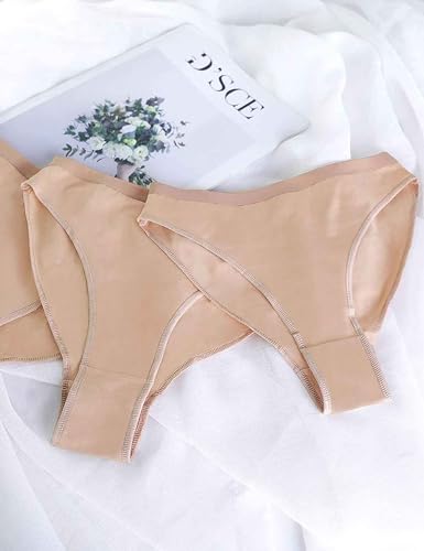Daydance Girl's Women's Ballet Briefs Tan Cotton Seamless Dance Underwear for Gymnastics, Daily Life2