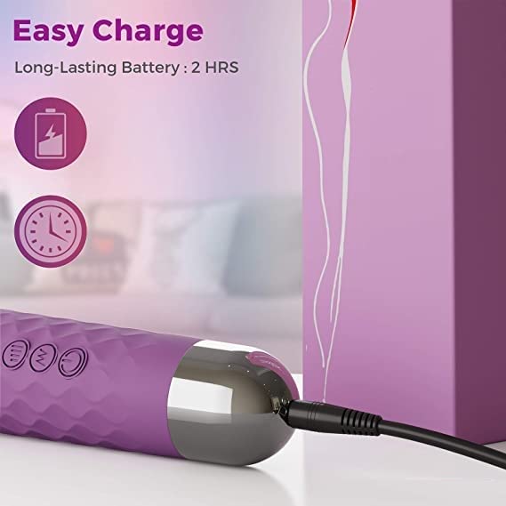 Image of Golam Waterproof & Portable Vibrate Wand with 20 pattern Vibration & 8 speeds Extra Long Battery - Women & Men - Waterproof Vibrate Wand With Extra-Long Battery