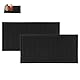 2 Stück Abtropfmatte Schwarz, 30x15 cm Kaffeematte Bar Matte Abtropfmatte Geschirr, Kaffeemaschine Unterlage, Silikonmatte Küche Geeignet für Küche Café und Bar